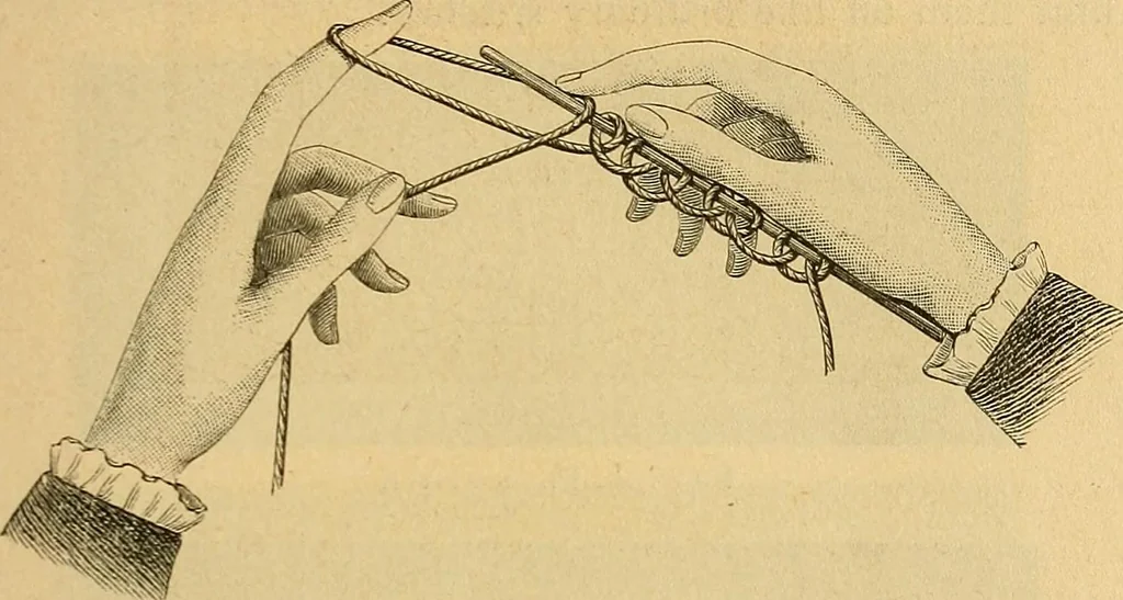 An illustration from Encyclopedia of needlework, 1890, leaf 184