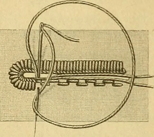 An illustration from Encyclopedia of needlework, 1890, leaf 19