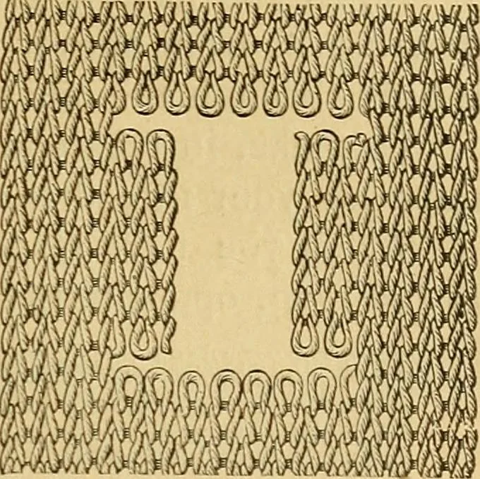 An illustration from Encyclopedia of needlework, 1890, leaf 200
