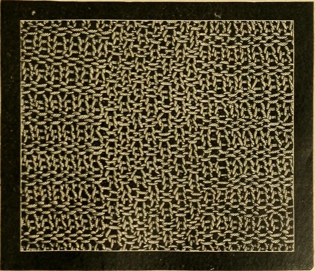 An illustration from Encyclopedia of needlework, 1890, leaf 202