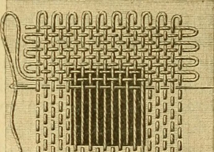 An illustration from Encyclopedia of needlework, 1890, leaf 23