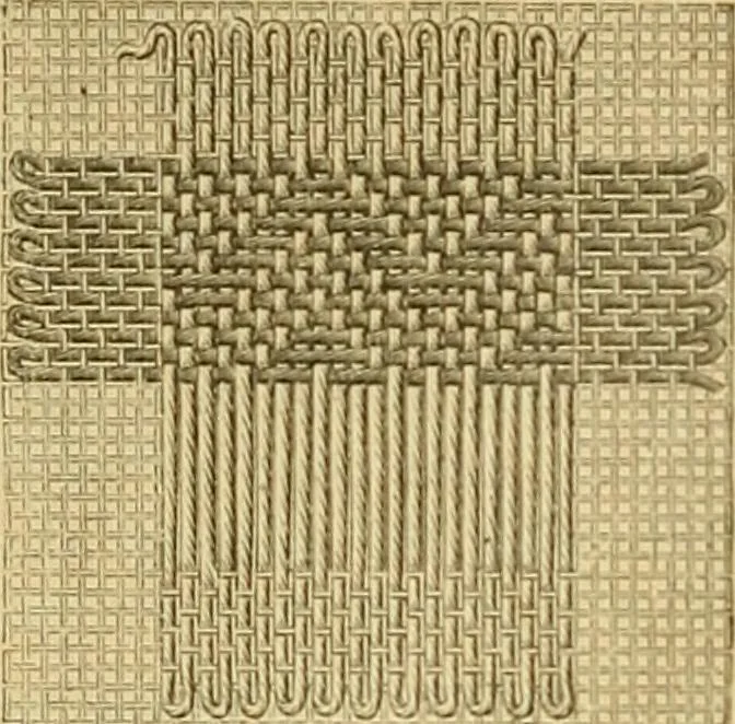 An illustration from Encyclopedia of needlework, 1890, leaf 25