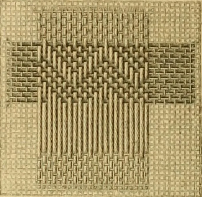An illustration from Encyclopedia of needlework, 1890, leaf 25
