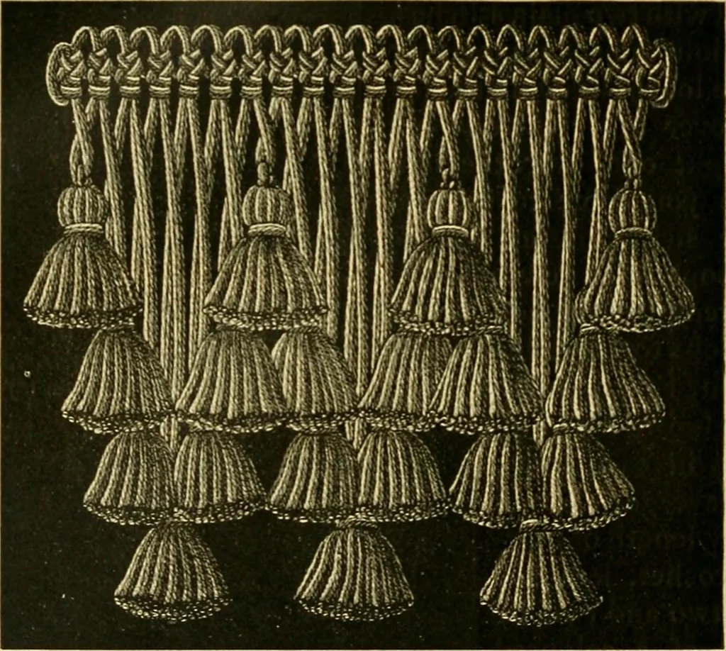 An illustration from Encyclopedia of needlework, 1890, leaf 253