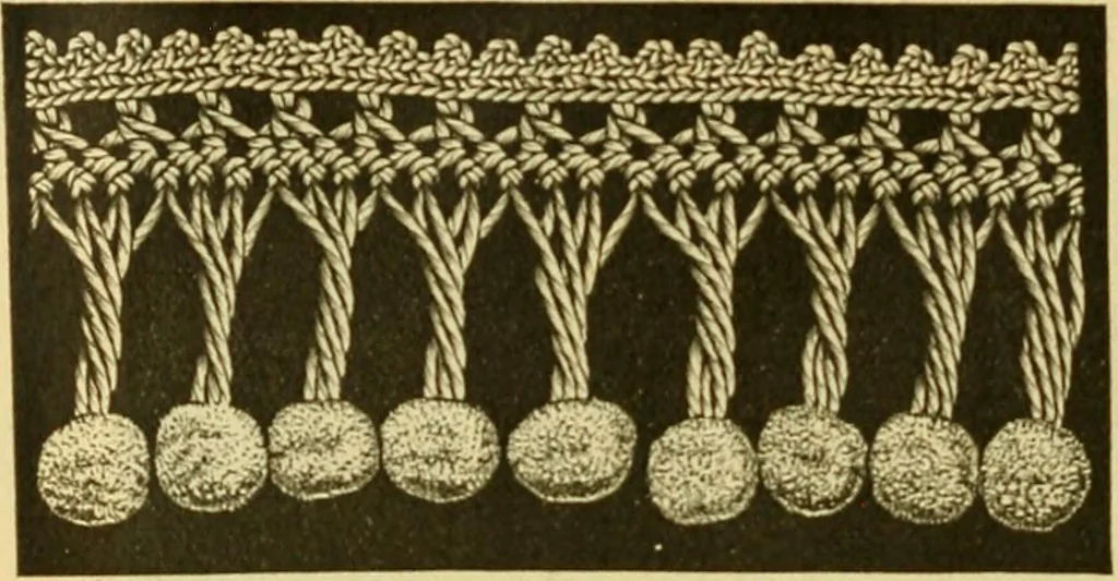 An illustration from Encyclopedia of needlework, 1890, leaf 255