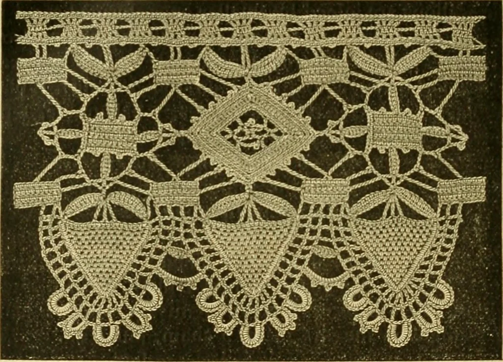 An illustration from Encyclopedia of needlework, 1890, leaf 275