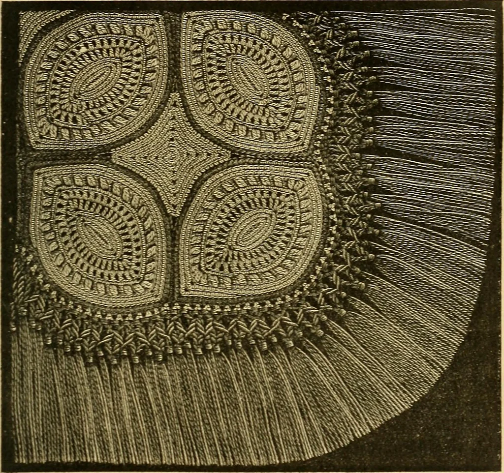 An illustration from Encyclopedia of needlework, 1890, leaf 302