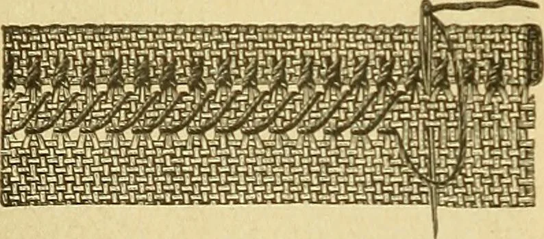 An illustration from Encyclopedia of needlework, 1890, leaf 33