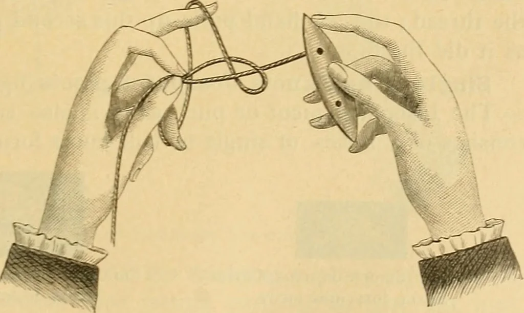 An illustration from Encyclopedia of needlework, 1890, leaf 334