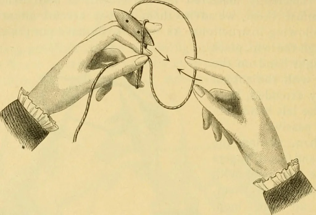 An illustration from Encyclopedia of needlework, 1890, leaf 335