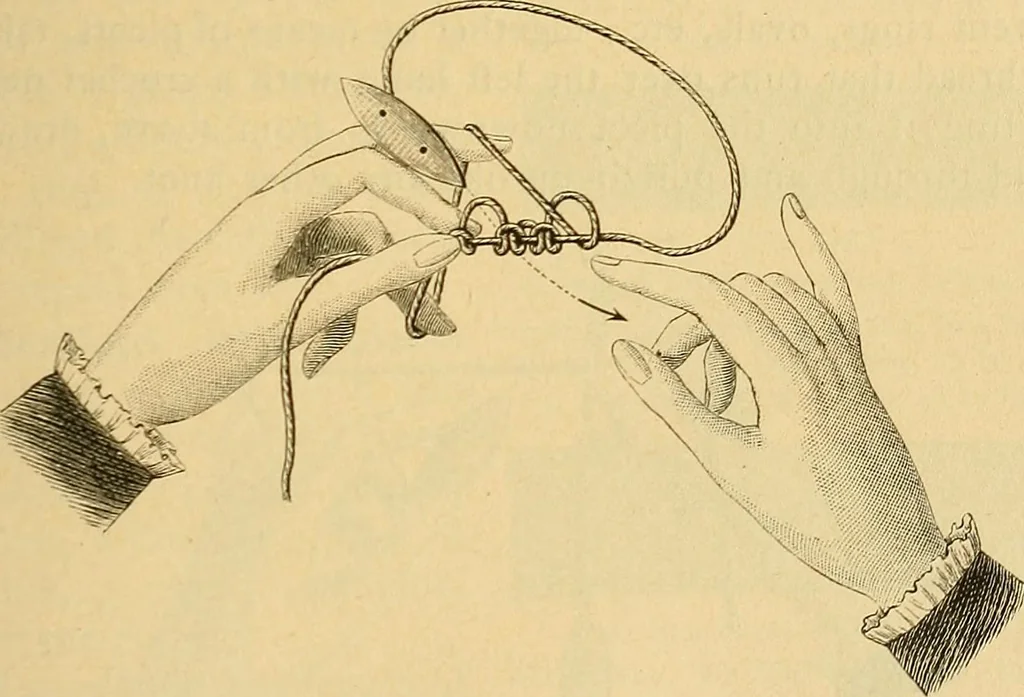 An illustration from Encyclopedia of needlework, 1890, leaf 336
