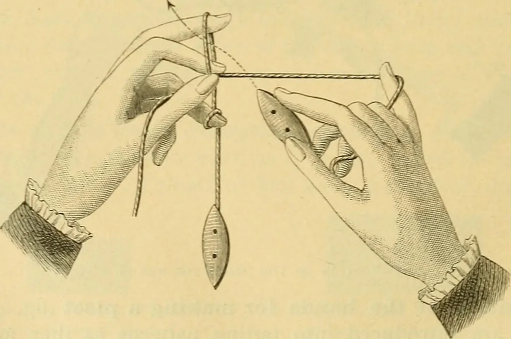 An illustration from Encyclopedia of needlework, 1890, leaf 337