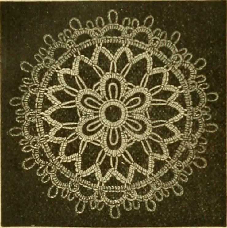 An illustration from Encyclopedia of needlework, 1890, leaf 341