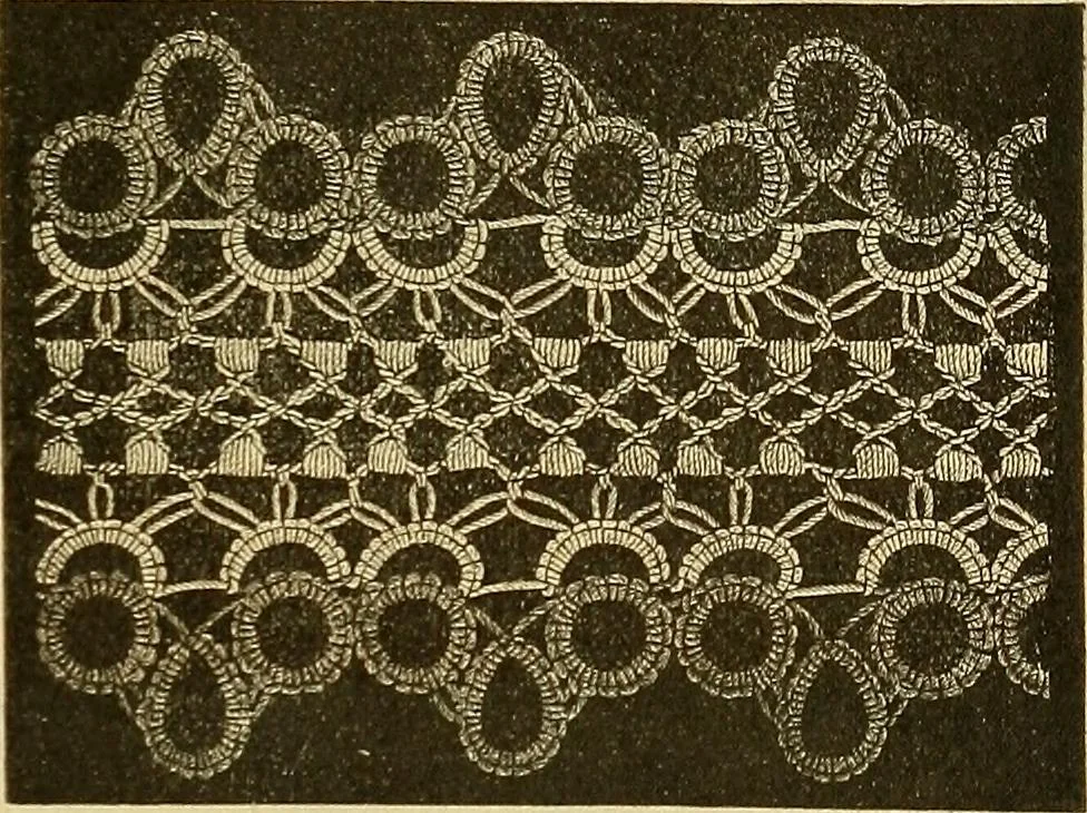 An illustration from Encyclopedia of needlework, 1890, leaf 342