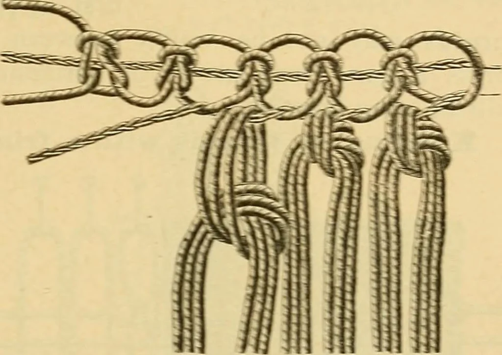 An illustration from Encyclopedia of needlework, 1890, leaf 354
