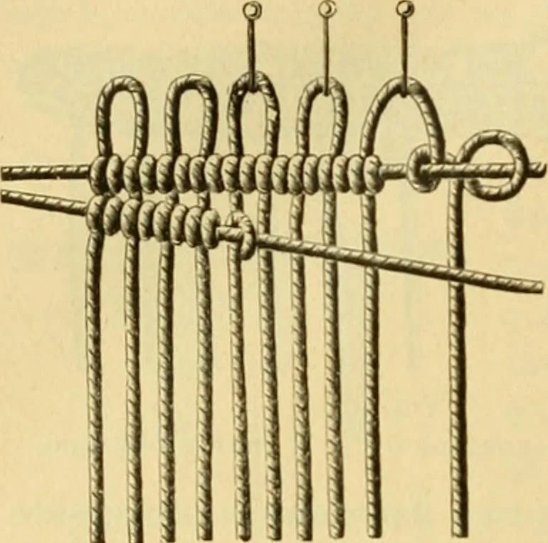 An illustration from Encyclopedia of needlework, 1890, leaf 355