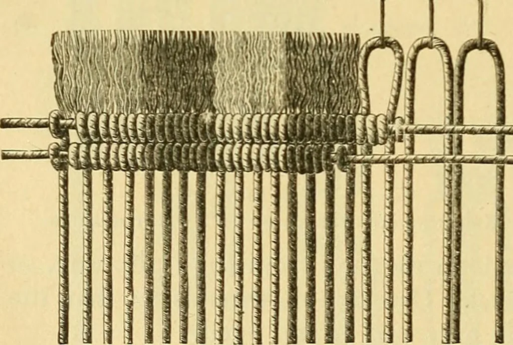 An illustration from Encyclopedia of needlework, 1890, leaf 355