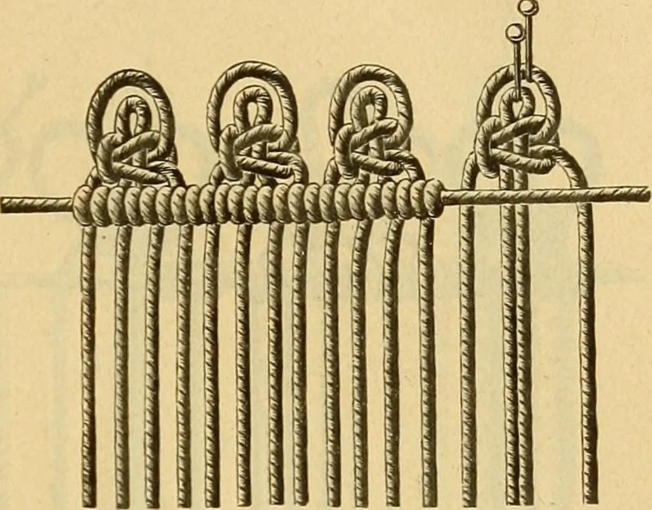An illustration from Encyclopedia of needlework, 1890, leaf 356