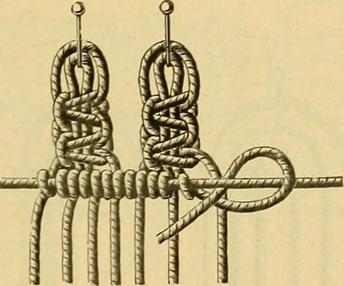An illustration from Encyclopedia of needlework, 1890, leaf 356