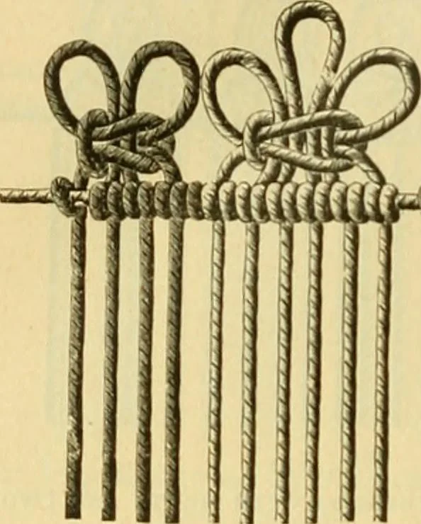 An illustration from Encyclopedia of needlework, 1890, leaf 357
