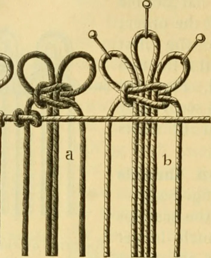 An illustration from Encyclopedia of needlework, 1890, leaf 357