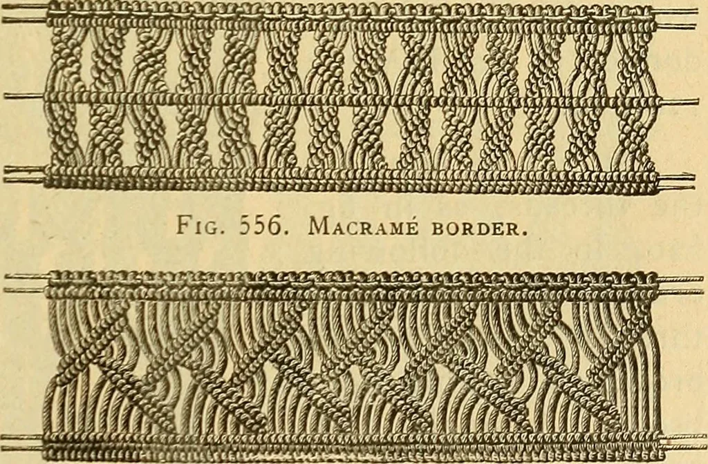 An illustration from Encyclopedia of needlework, 1890, leaf 368
