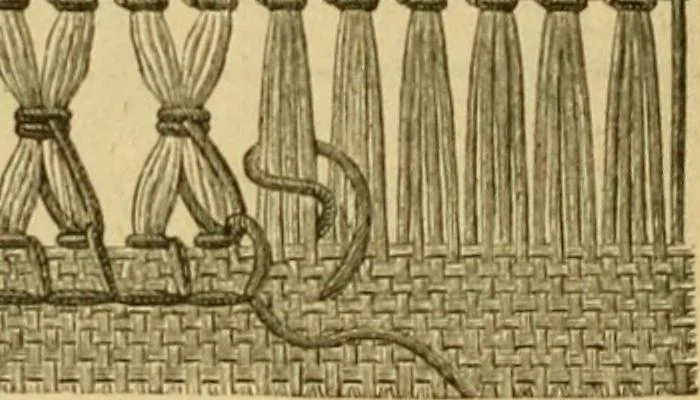 An illustration from Encyclopedia of needlework, 1890, leaf 37