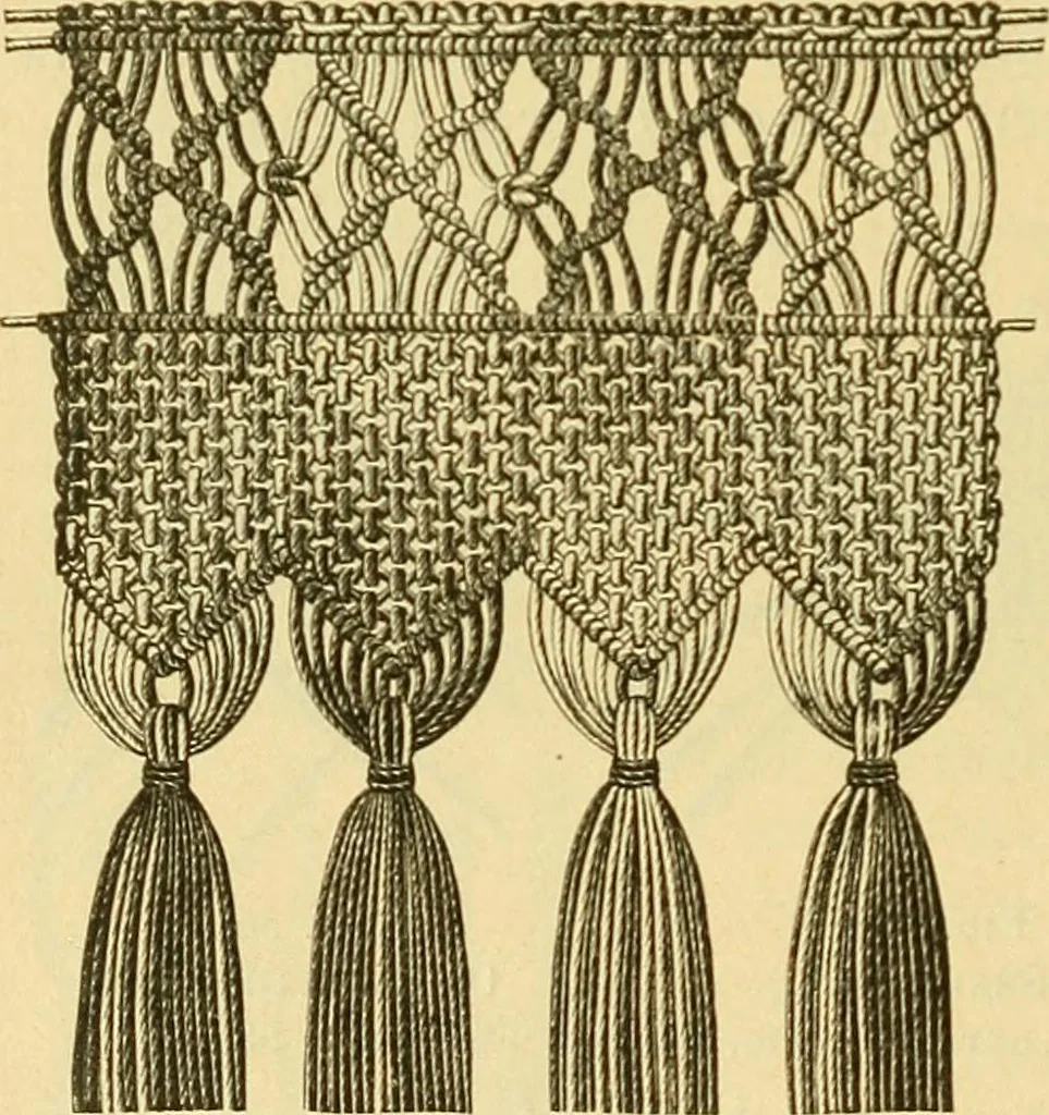 An illustration from Encyclopedia of needlework, 1890, leaf 373