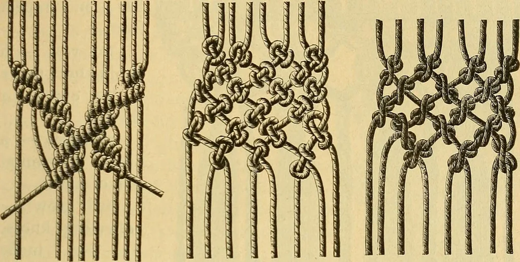 An illustration from Encyclopedia of needlework, 1890, leaf 374