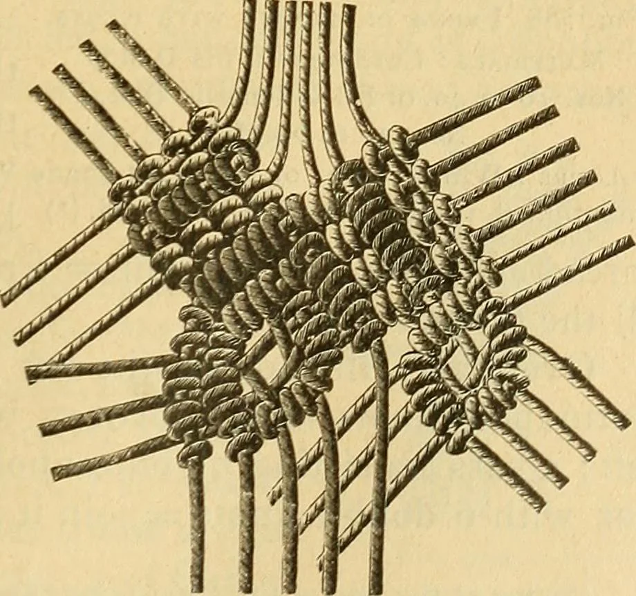 An illustration from Encyclopedia of needlework, 1890, leaf 384