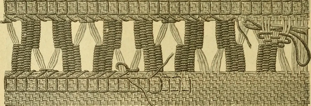 An illustration from Encyclopedia of needlework, 1890, leaf 39