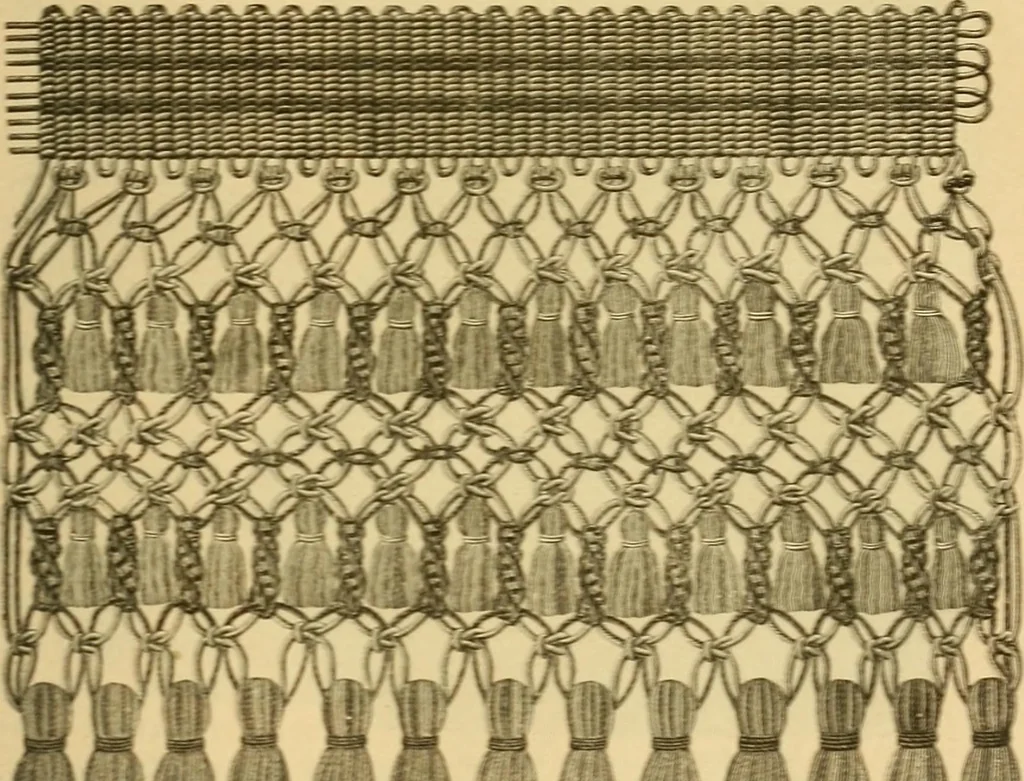 An illustration from Encyclopedia of needlework, 1890, leaf 390