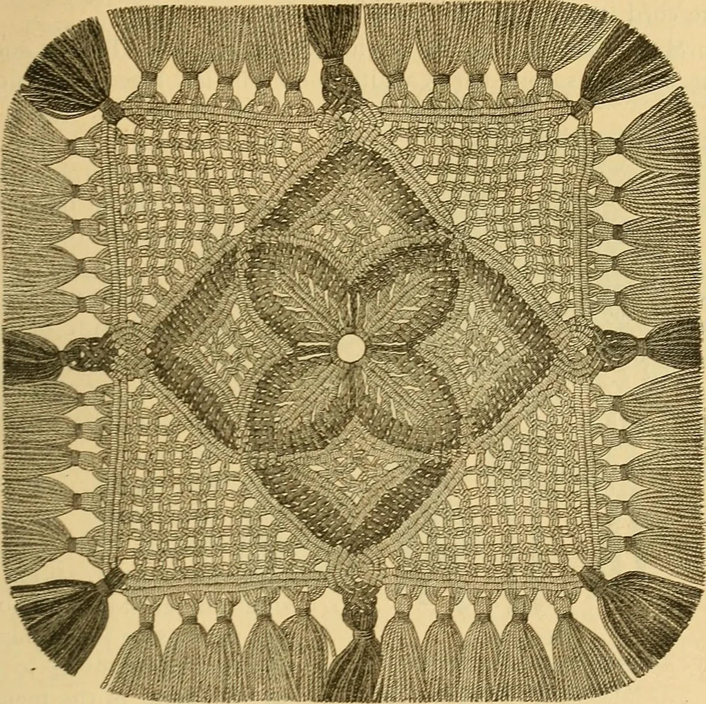 An illustration from Encyclopedia of needlework, 1890, leaf 392