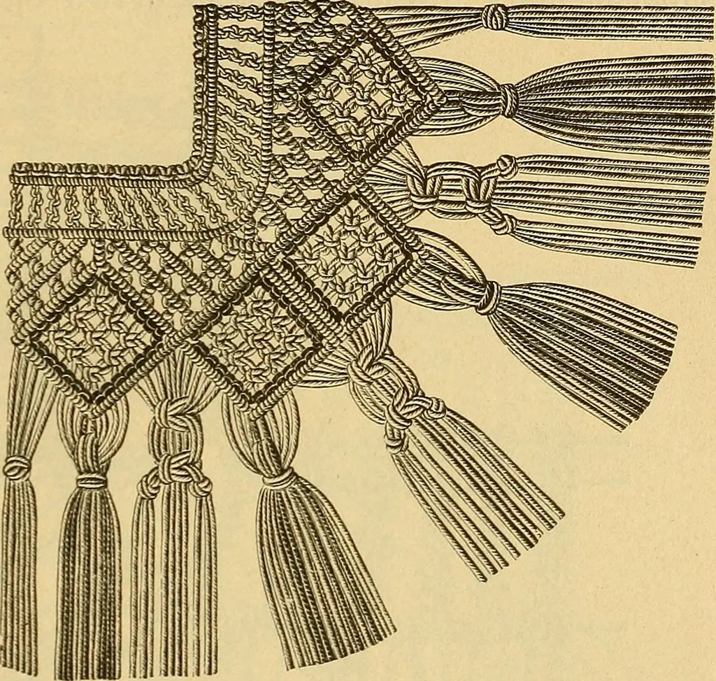 An illustration from Encyclopedia of needlework, 1890, leaf 394