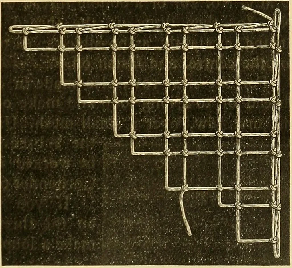 An illustration from Encyclopedia of needlework, 1890, leaf 408