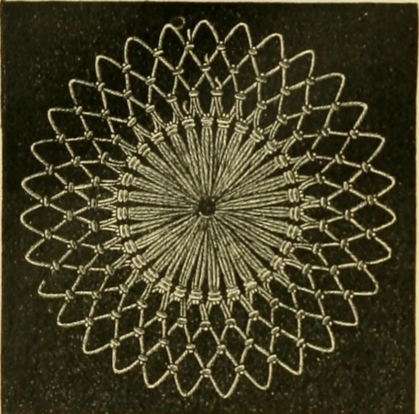An illustration from Encyclopedia of needlework, 1890, leaf 409