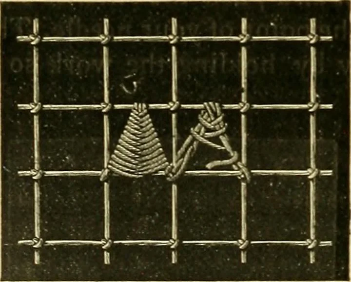 An illustration from Encyclopedia of needlework, 1890, leaf 423