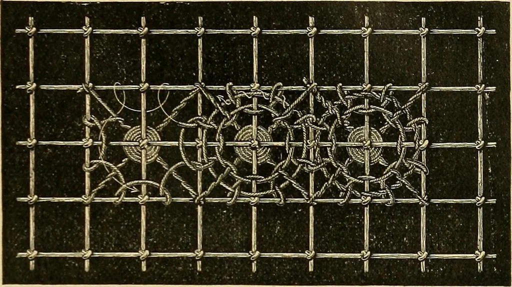 An illustration from Encyclopedia of needlework, 1890, leaf 426
