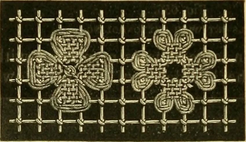 An illustration from Encyclopedia of needlework, 1890, leaf 427