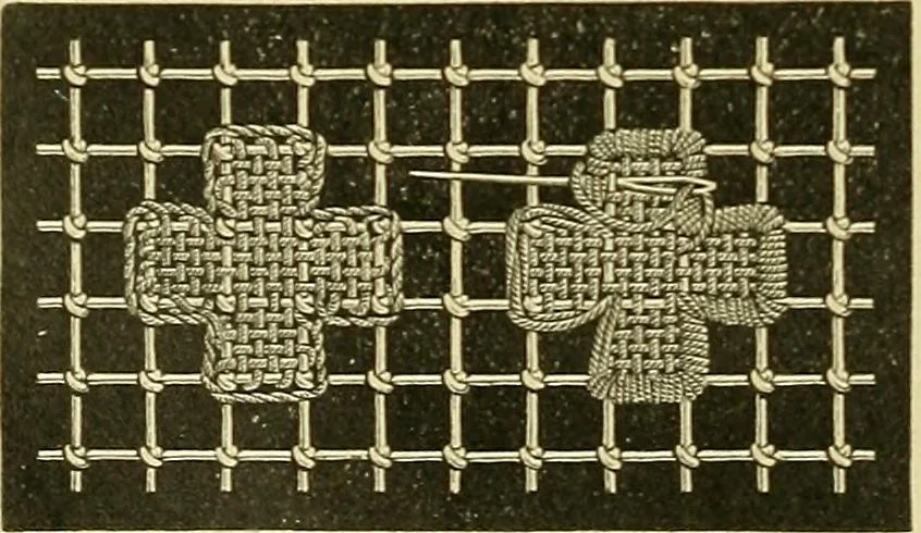An illustration from Encyclopedia of needlework, 1890, leaf 427