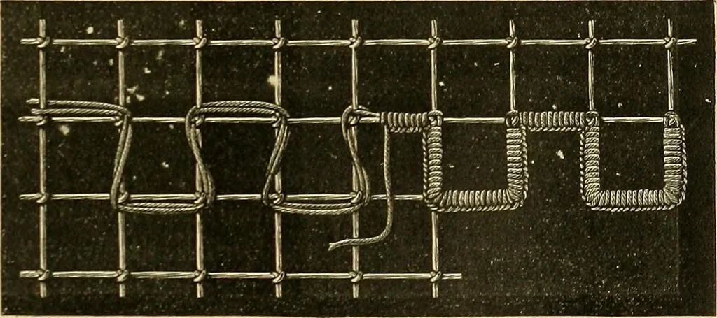 An illustration from Encyclopedia of needlework, 1890, leaf 428