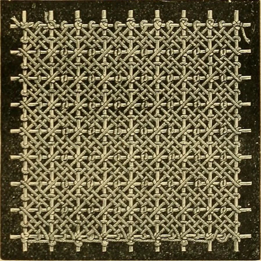 An illustration from Encyclopedia of needlework, 1890, leaf 430