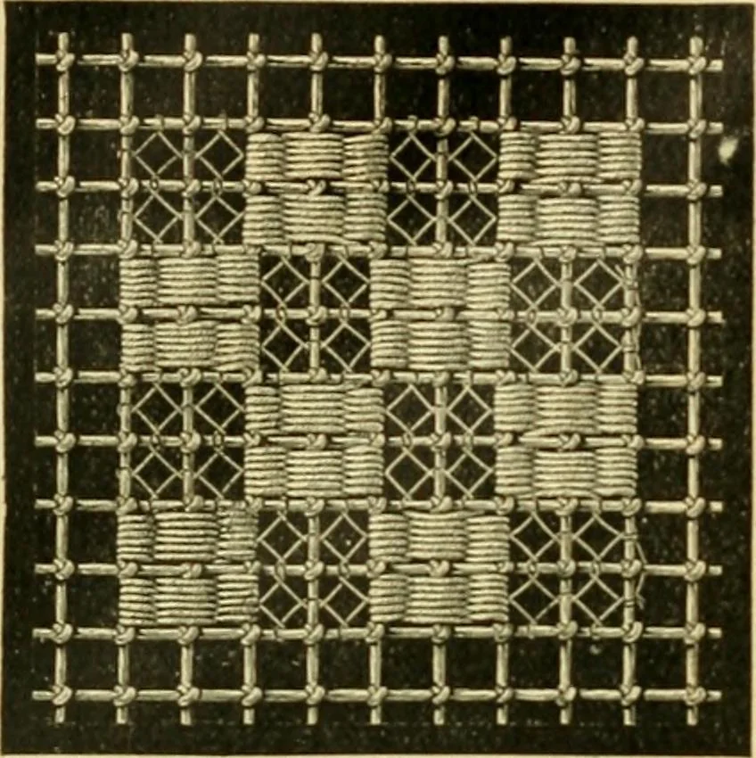 An illustration from Encyclopedia of needlework, 1890, leaf 433