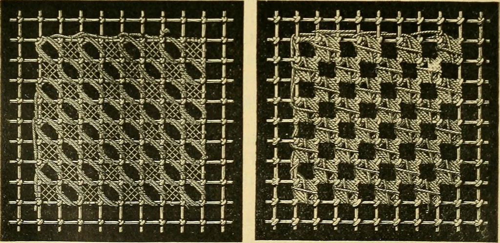 An illustration from Encyclopedia of needlework, 1890, leaf 433