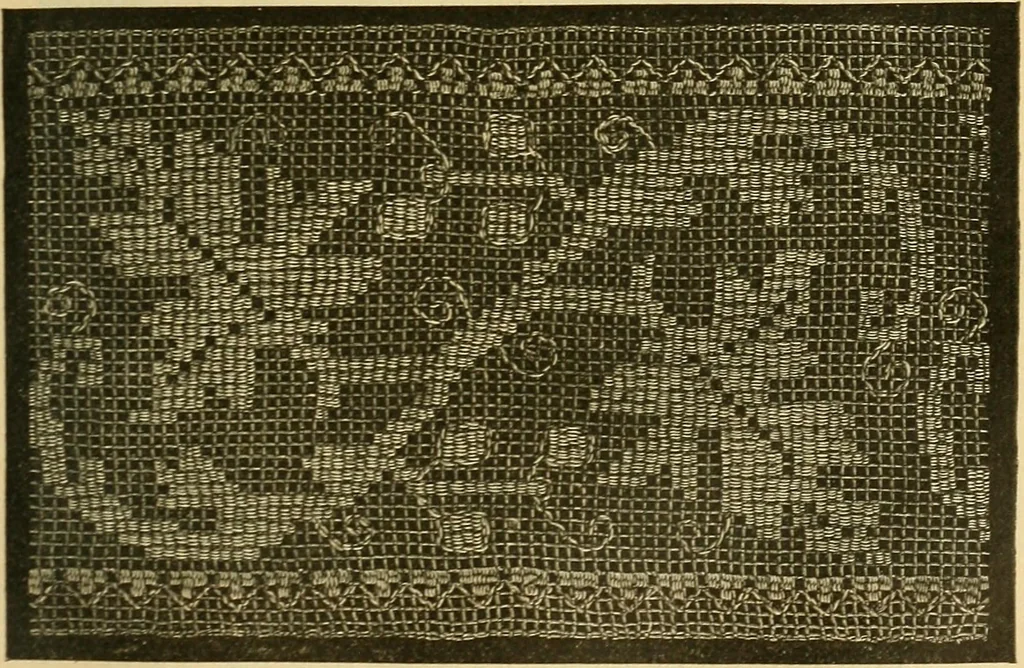 An illustration from Encyclopedia of needlework, 1890, leaf 436
