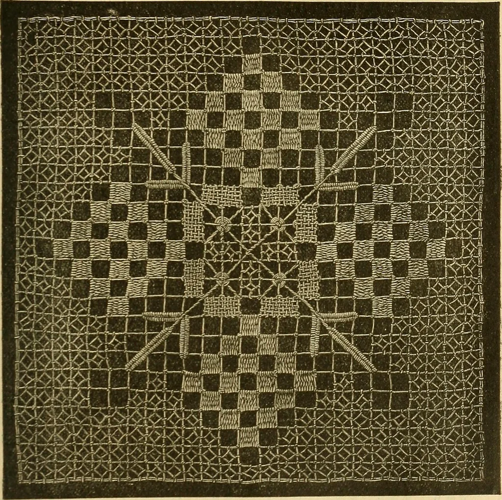 An illustration from Encyclopedia of needlework, 1890, leaf 438