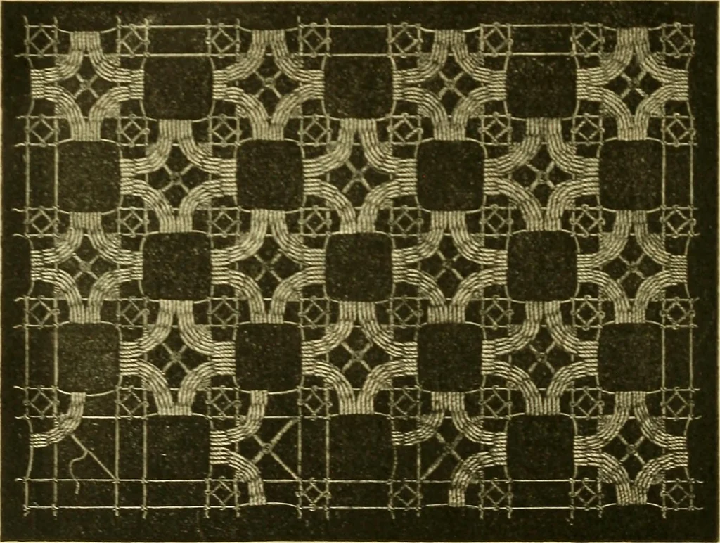 An illustration from Encyclopedia of needlework, 1890, leaf 441