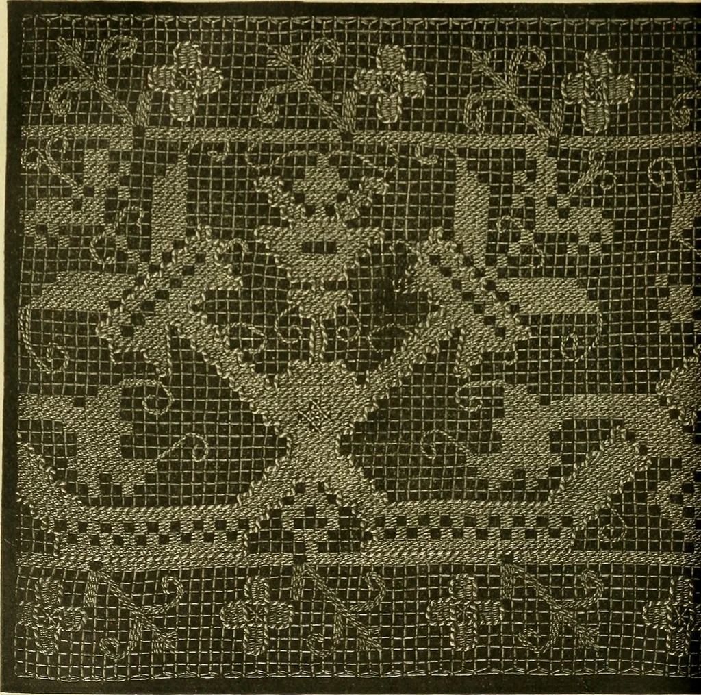 An illustration from Encyclopedia of needlework, 1890, leaf 443