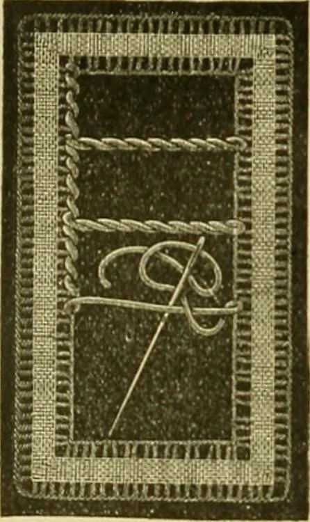 An illustration from Encyclopedia of needlework, 1890, leaf 449