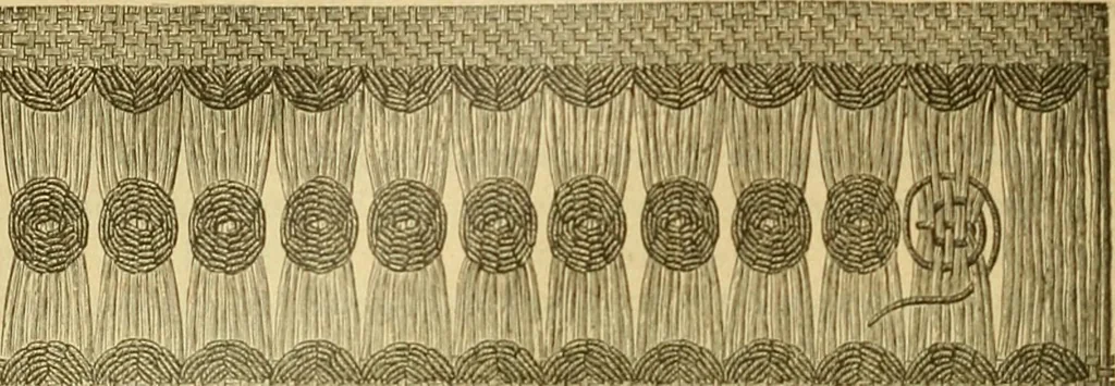 An illustration from Encyclopedia of needlework, 1890, leaf 45